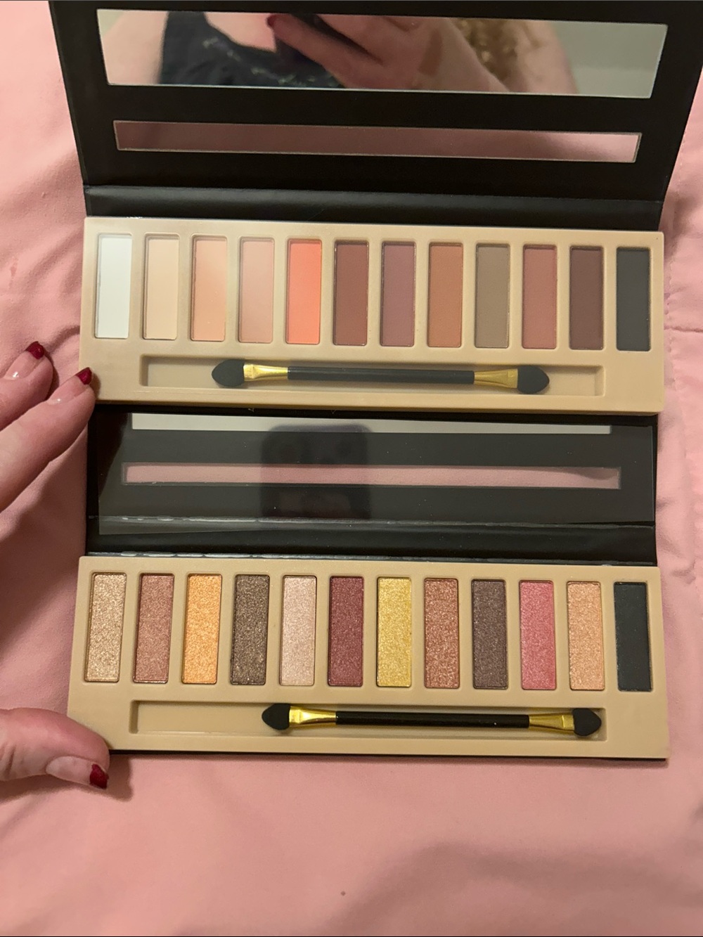 Neutral & Warm Shimmer Eyeshadow Palette - 2 12 eyeshadow sets. Not used.